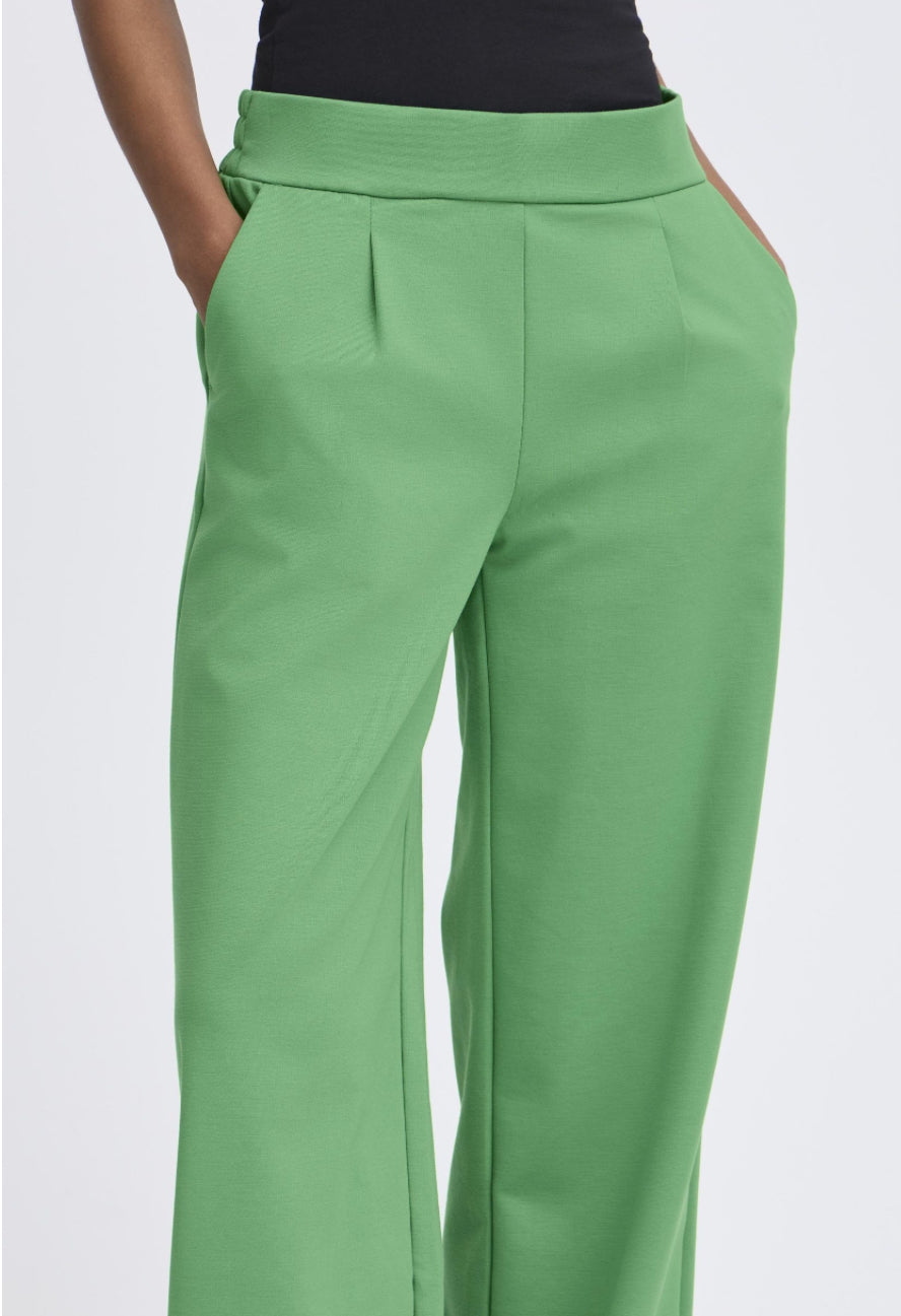 RIZETTA WIDE TROUSERS LEPRECHAUN