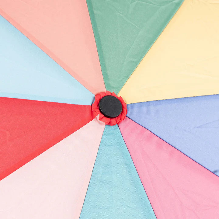 WATERLOO RECYCLED POLYESTER BRIGHT RAINBOW UMBRELLA