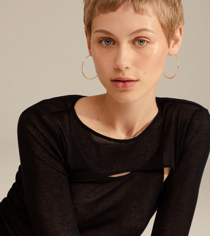 TILLY LARGE HOOP EARRINGS GOLD PLATED