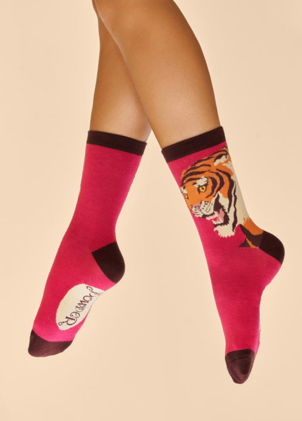 THRILL OF THE TIGER ANKLE SOCKS FUCHSIA