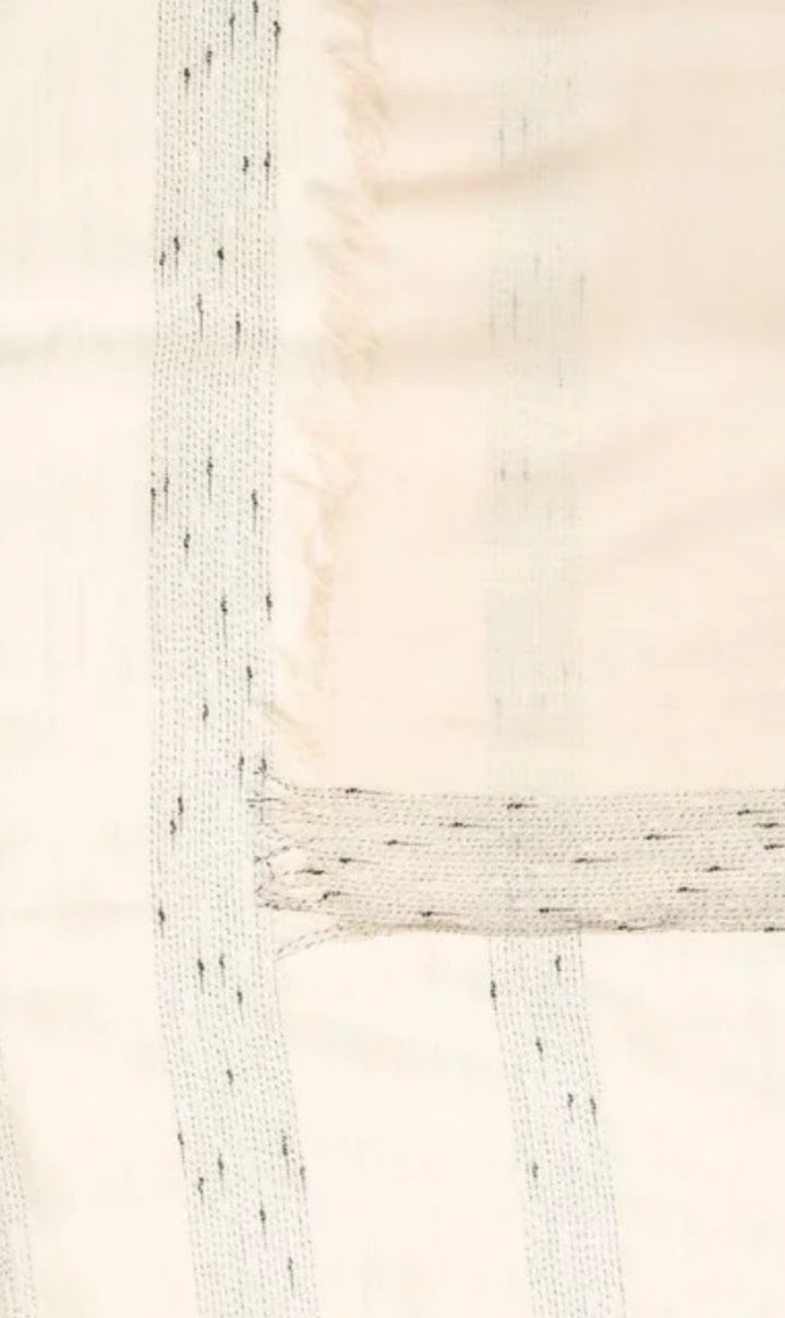 VICOLINA SCARF GOLDIOYSTER GRAY STRIPES