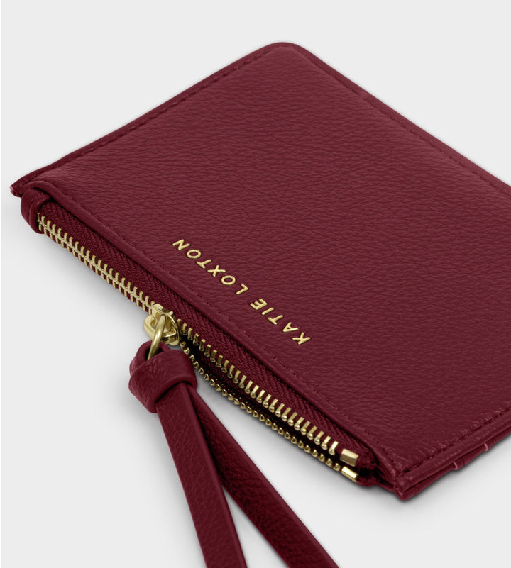 HALLIE COIN & CARD HOLDER | CHERRY