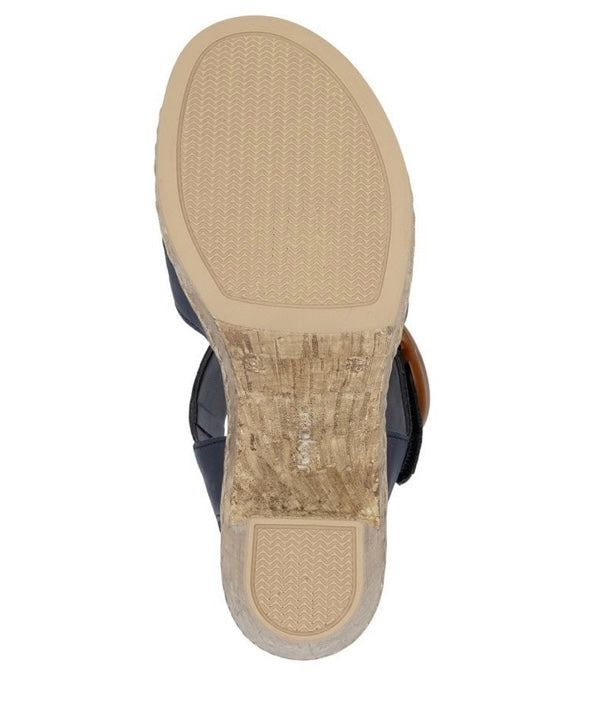 66876-14 LADIES' SANDALS BLUE SEITL. ANFLECHTER