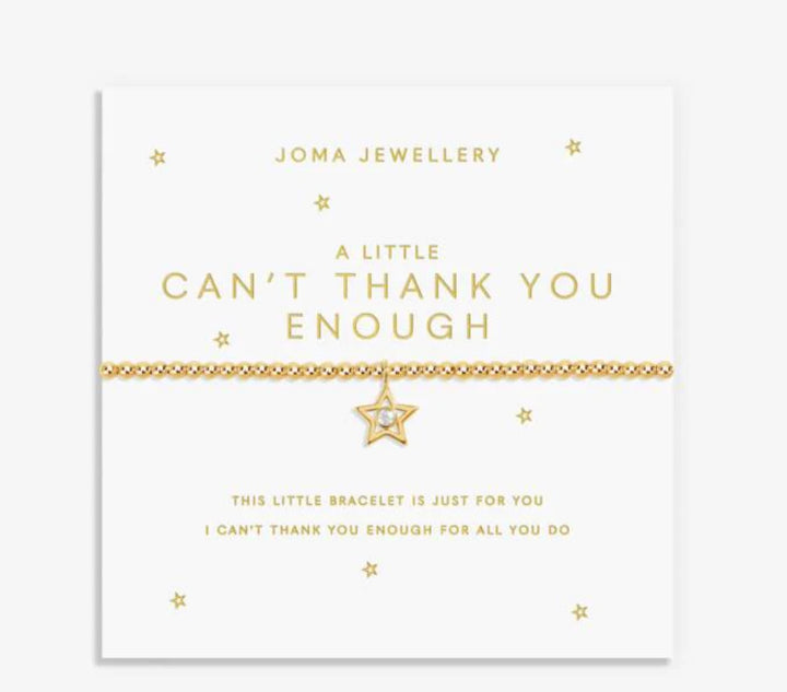 A LITTLE CAN’T THANK YOU ENOUGH GOLD BRACELET