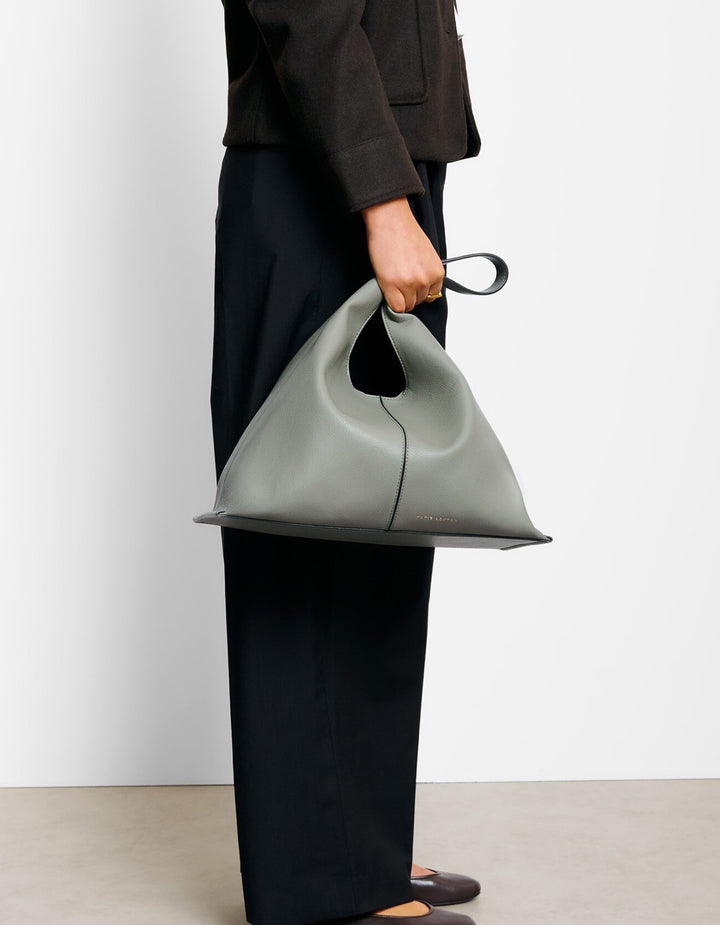 LAILA SLOUCH SHOULDER BAG | GRAPHITE GREEN
