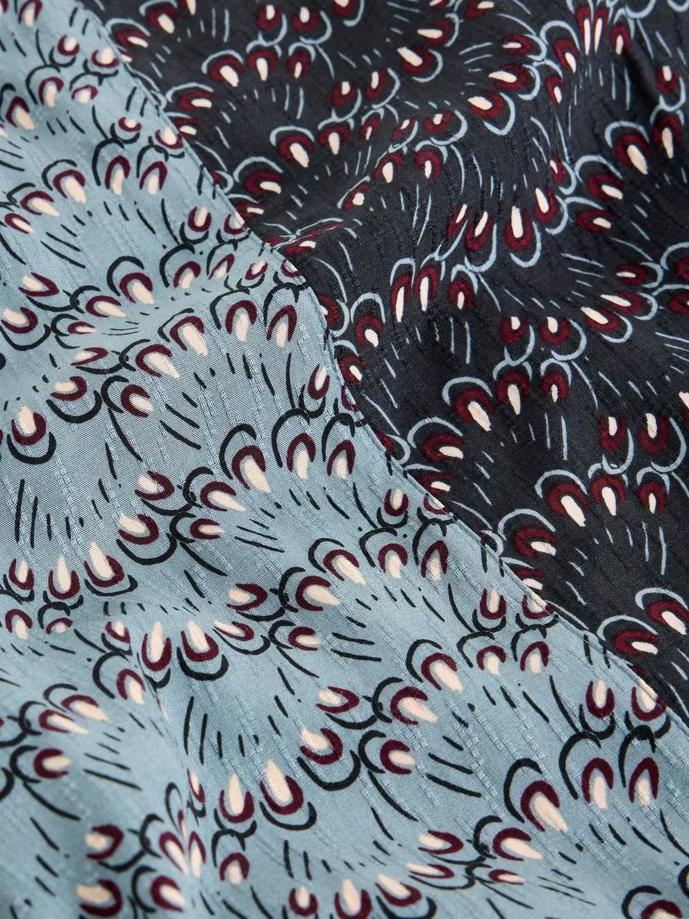 BLUE MULTI SARA MAXI SKIRT