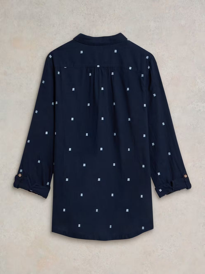 SOPHIE ORGANIC COTTON SHIRT DARK NAVY