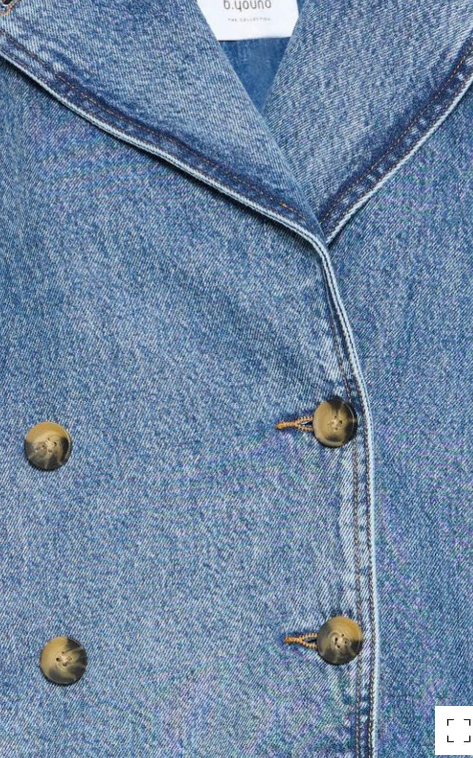 CITAN TRENCH COAT MID BLUE DENIM