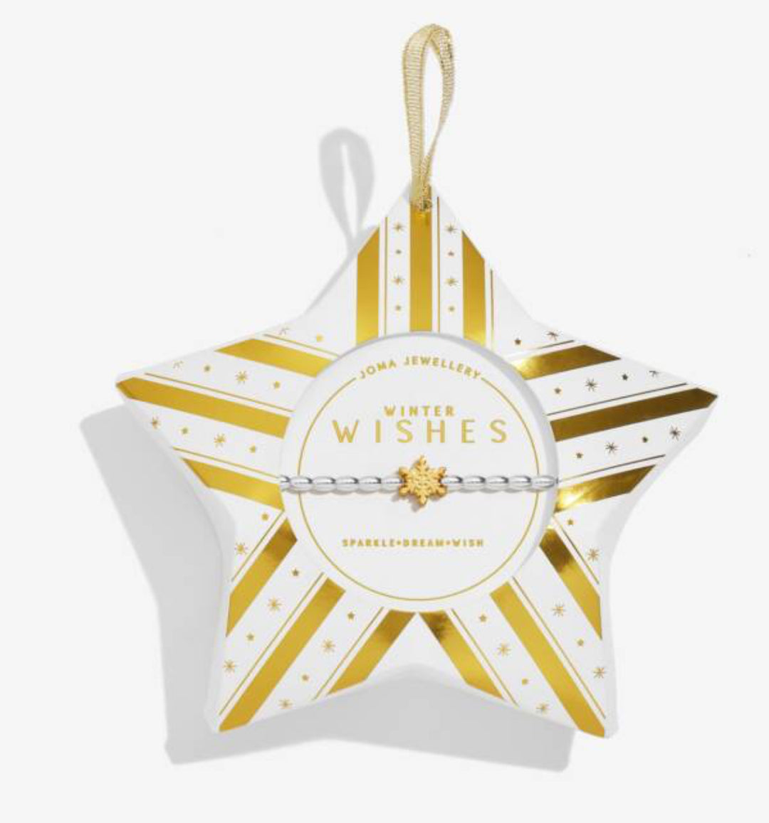 CHRISTMAS WISH WINTER WISHES SILVER & GOLD PLATED BRACELET