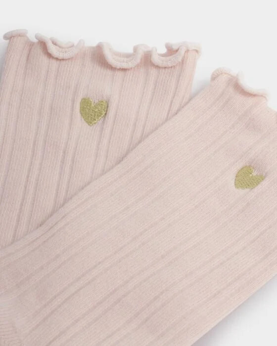 GIFT BOX FRILL SOCKS HEART BLUSH