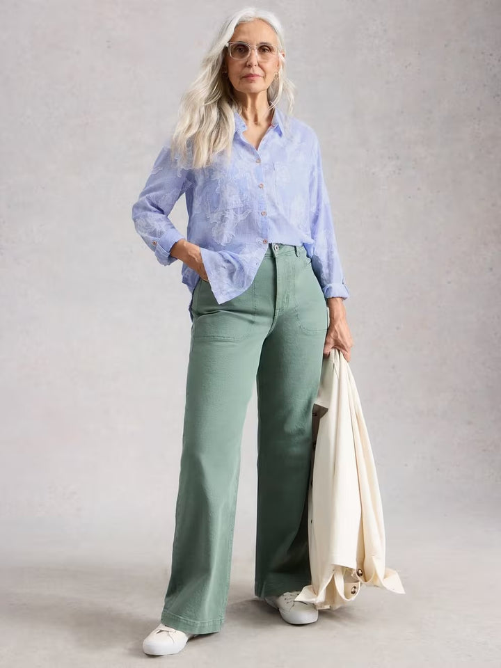 SOPHIE JACQUARD SHIRT BLUE MLT