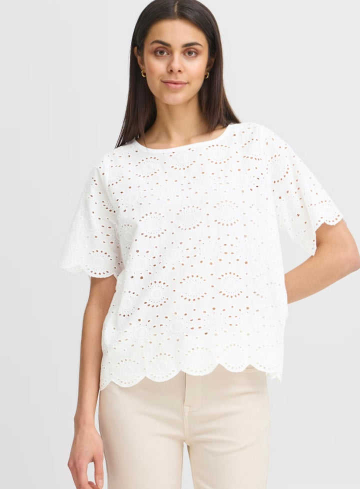 ANGIE BLOUSE BLANC DE BLANC