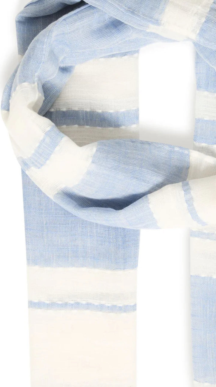 VIOBBY SCARF DELLA ROBBIA BLUE STRIPE