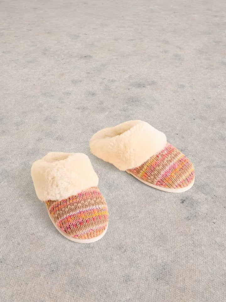 KNITTED MULE SLIPPER