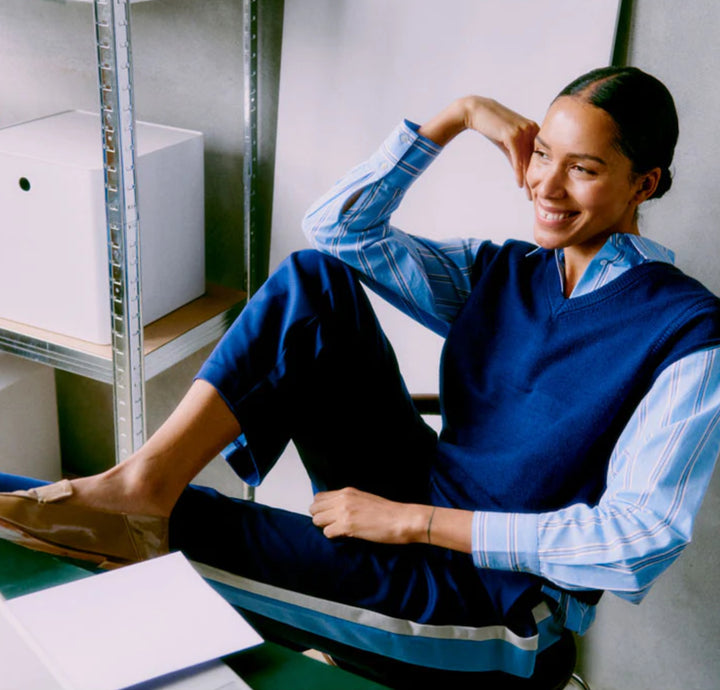 MEDIEVAL BLUE RIZETTA TRACK TROUSER