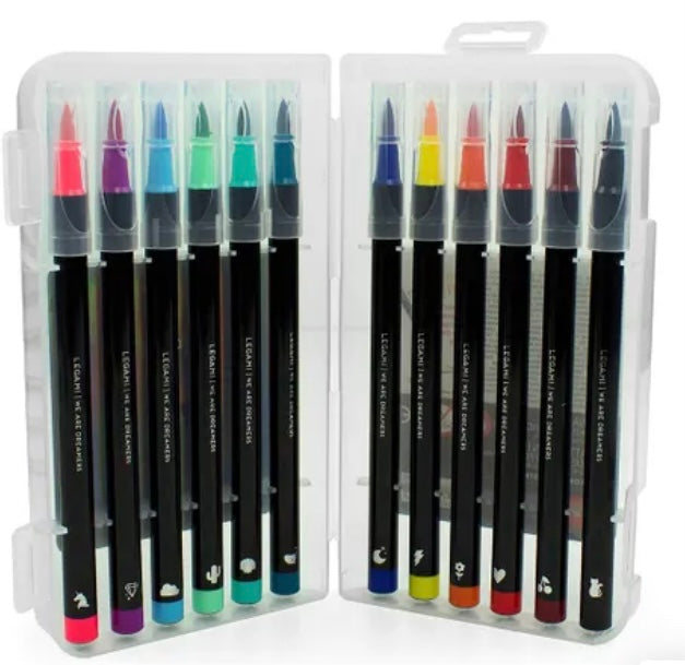 BRUSH MARKERS PACK OF 12