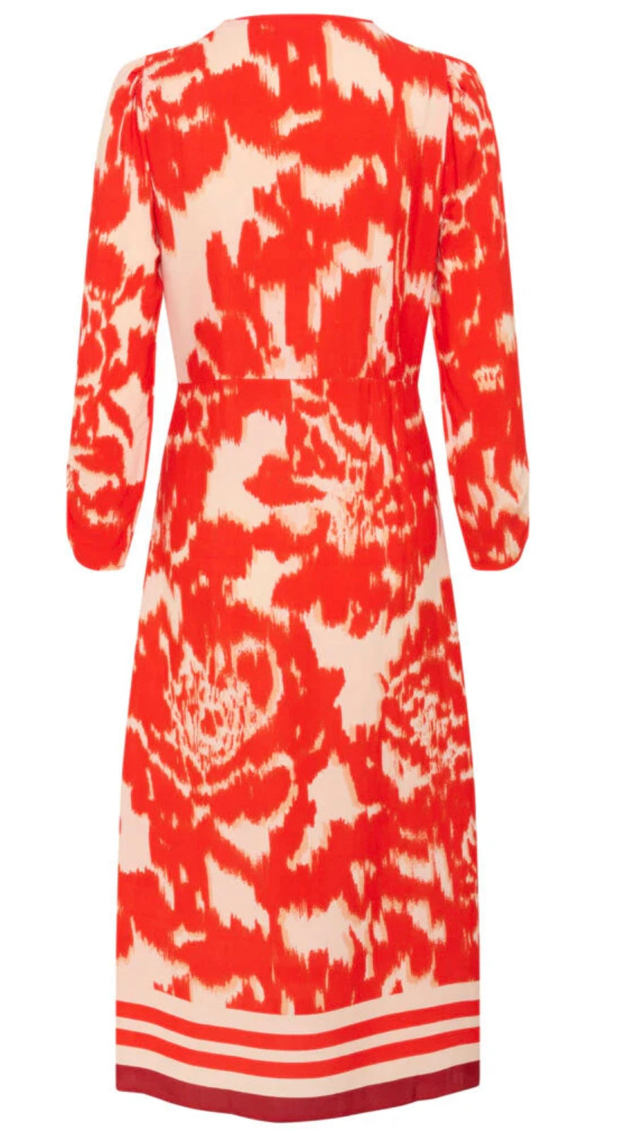 KHLOE DRESS POINCIANA WATER BLOOMS