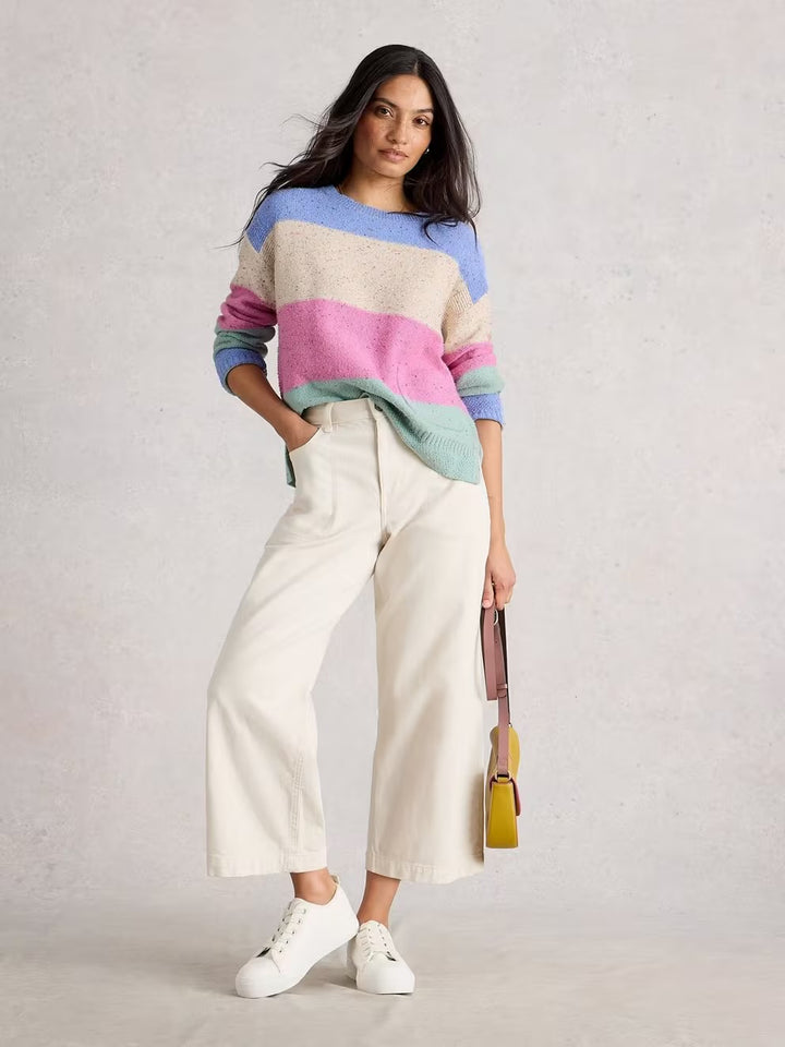 VICTORIA STRIPE JUMPER NAT MLT