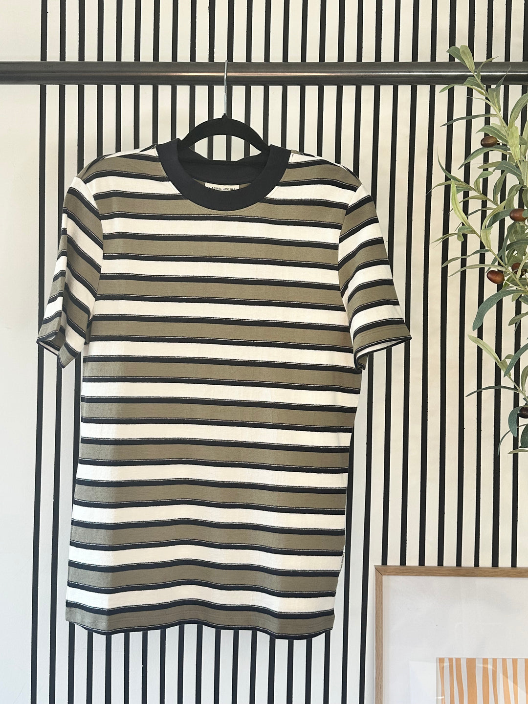 THOR TERRY STRIPED T-SHIRT