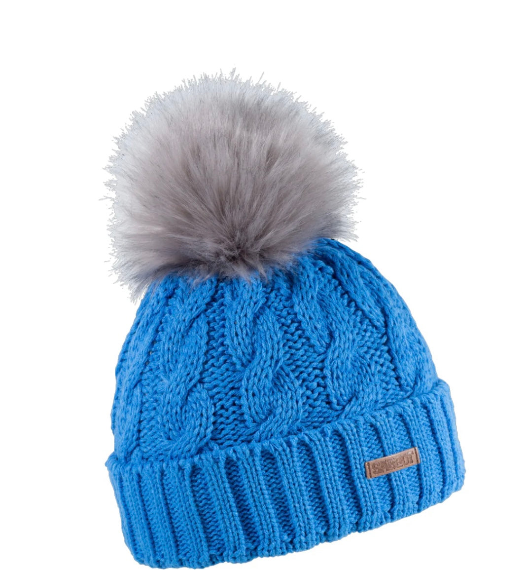 LINDA BOBBLE HAT DREAM BLUE