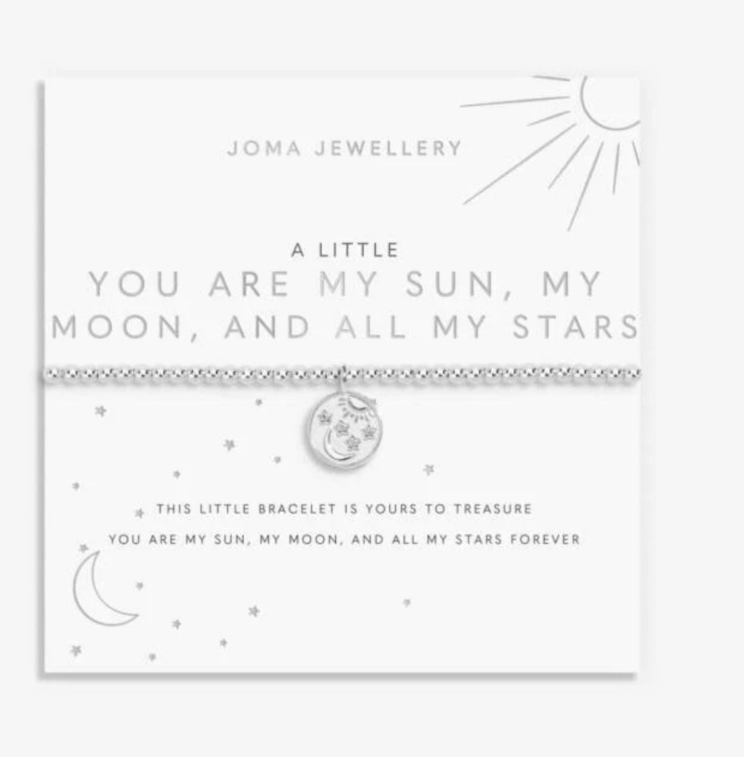 A LITTLE YOU ARE MY SUN, MY MOON AND ALL MY STARS BRACELET