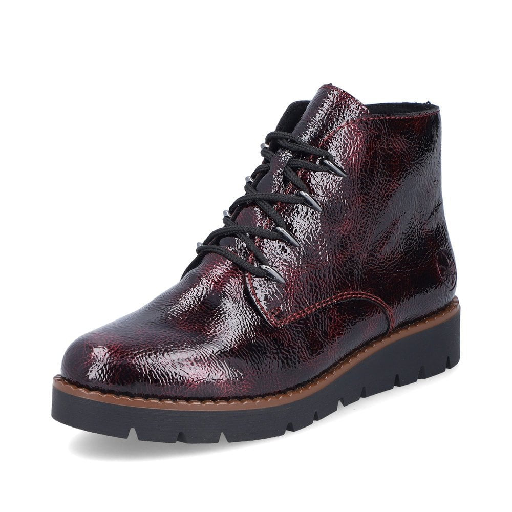 44902-35 LADIES RED MID HEIGHT BOOTS