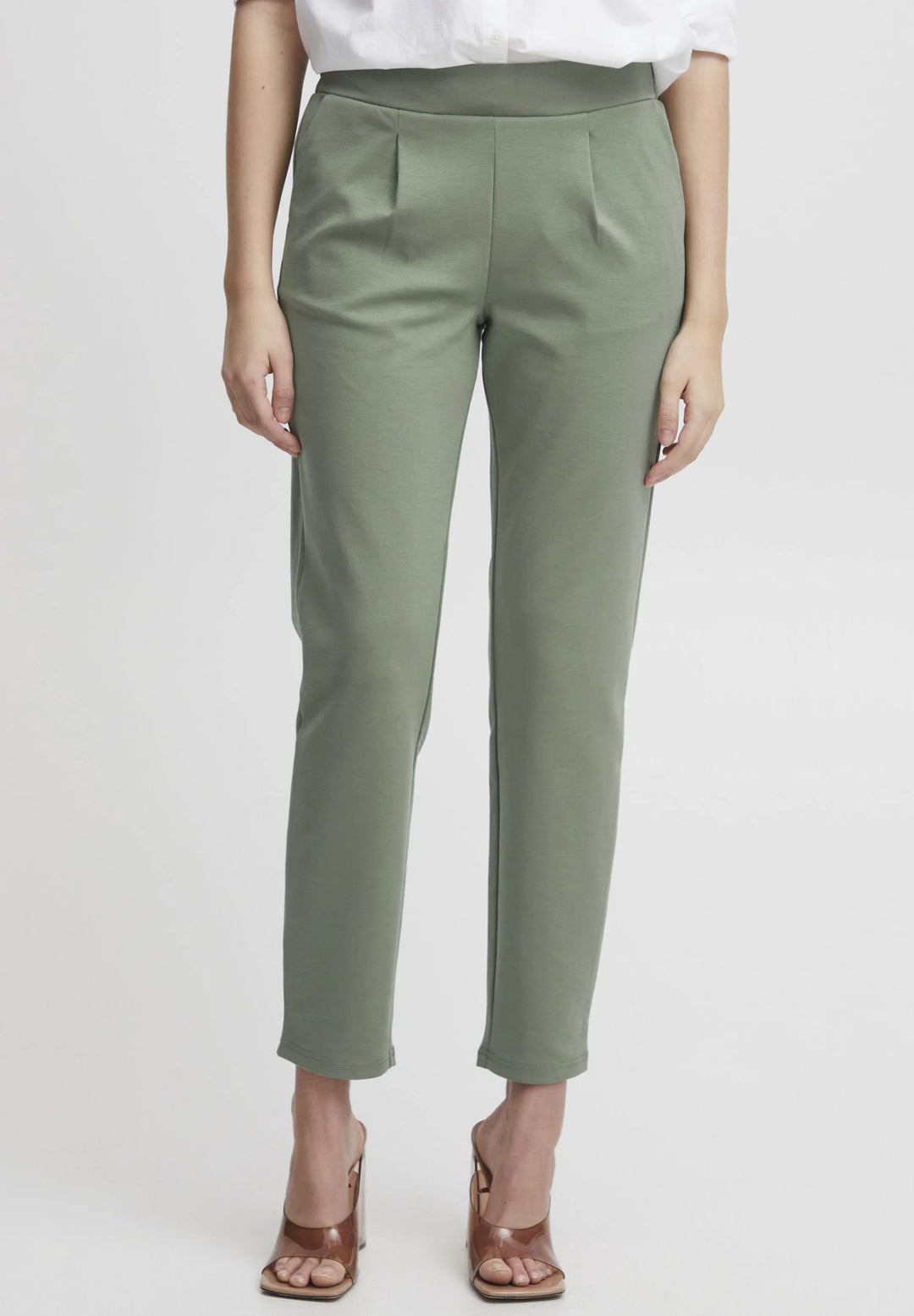 RIZETTA WIDE PANTS SEA SPRAY