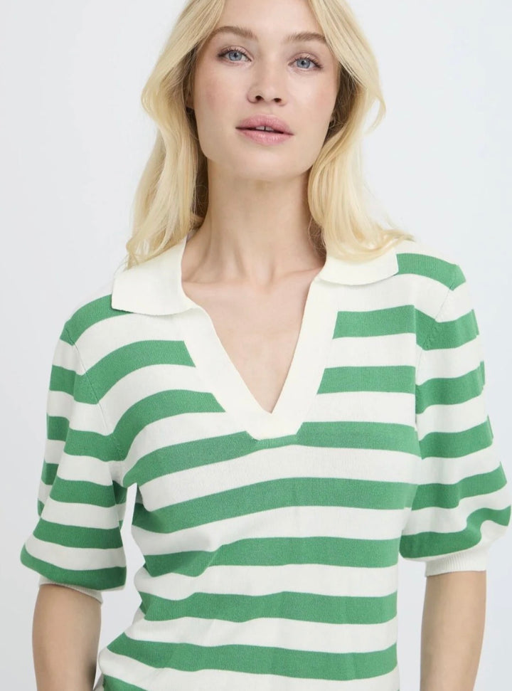 MMORLA SS POLO LEPRECHAUN STRIPE