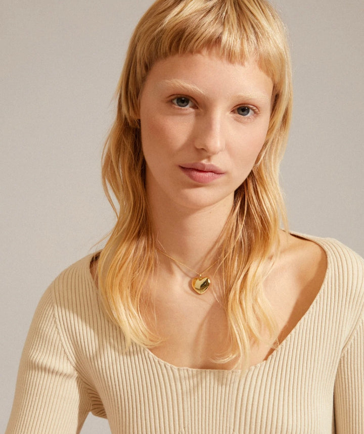 SOPHIA HEART PENDANT NECKLACE GOLD
