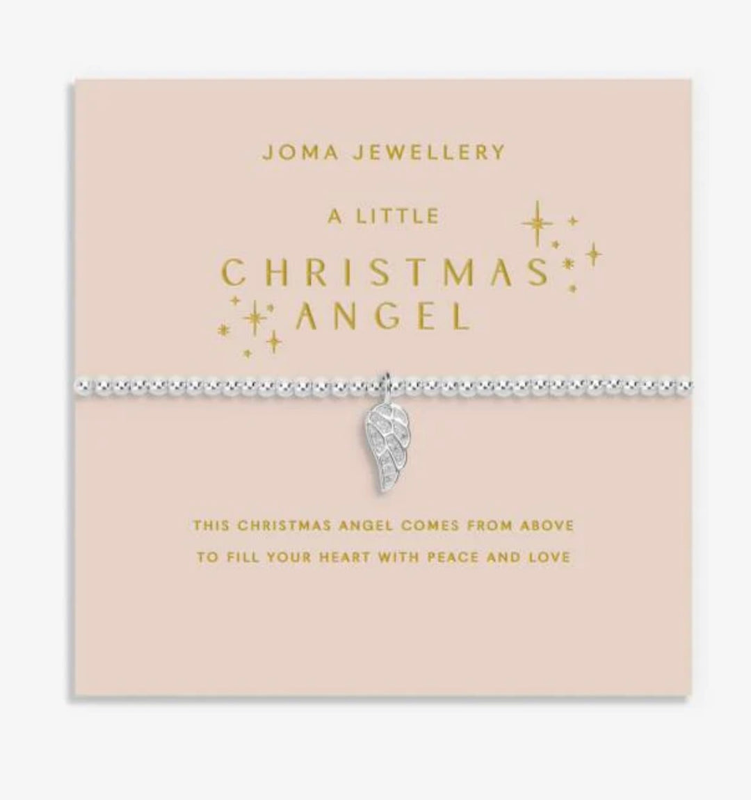 CHRISTMAS A LITTLE CHRISTMAS ANGEL SILVER PLATED BRACELET