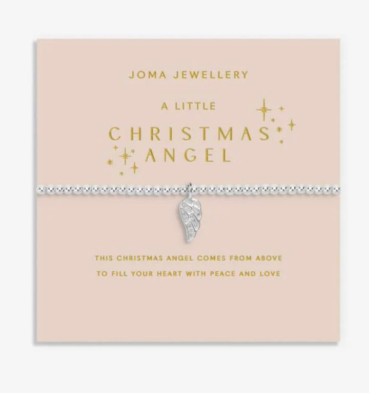 CHRISTMAS A LITTLE CHRISTMAS ANGEL SILVER PLATED BRACELET