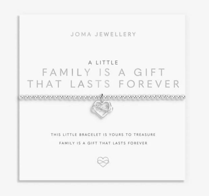 A LITTLE FAMILY IS A GIFT THAT LASTS FOREVER BRACELET