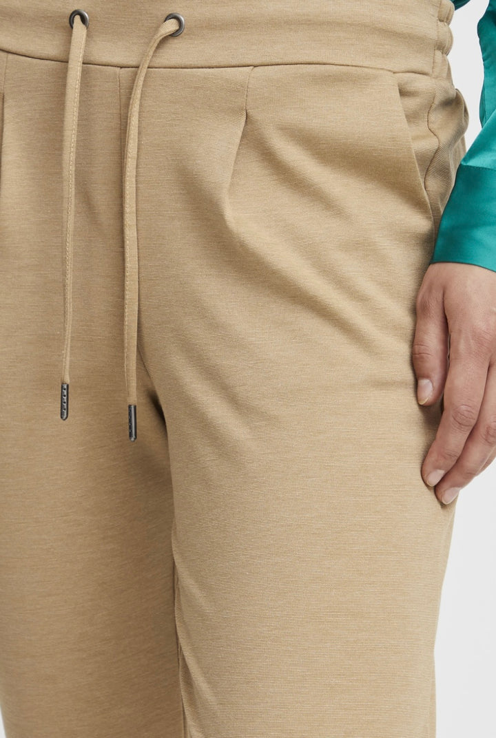 RIZETTA CROP TROUSER TIGER’S EYE MELANGE