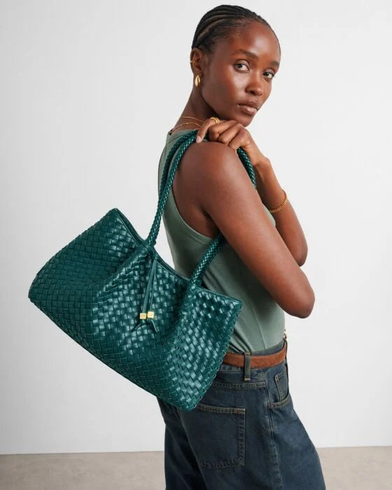 NOVA SMALL SHOULDER TOTE PALM GREEN