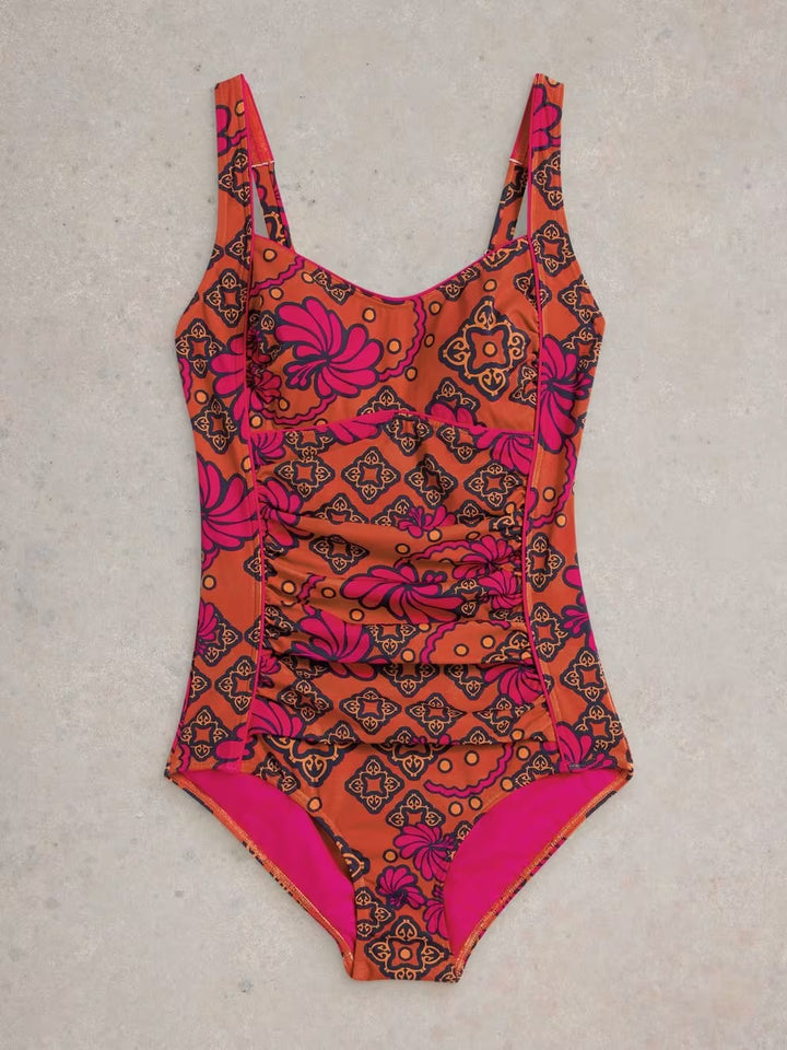 SPLASH CONTROL SWIMSUIT ORANGE MLT