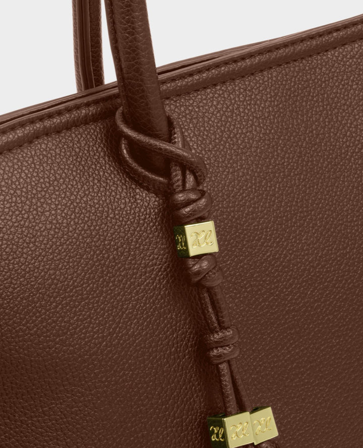 HADLEY SHOULDER TOTE BAG DARK CHOCOLATE