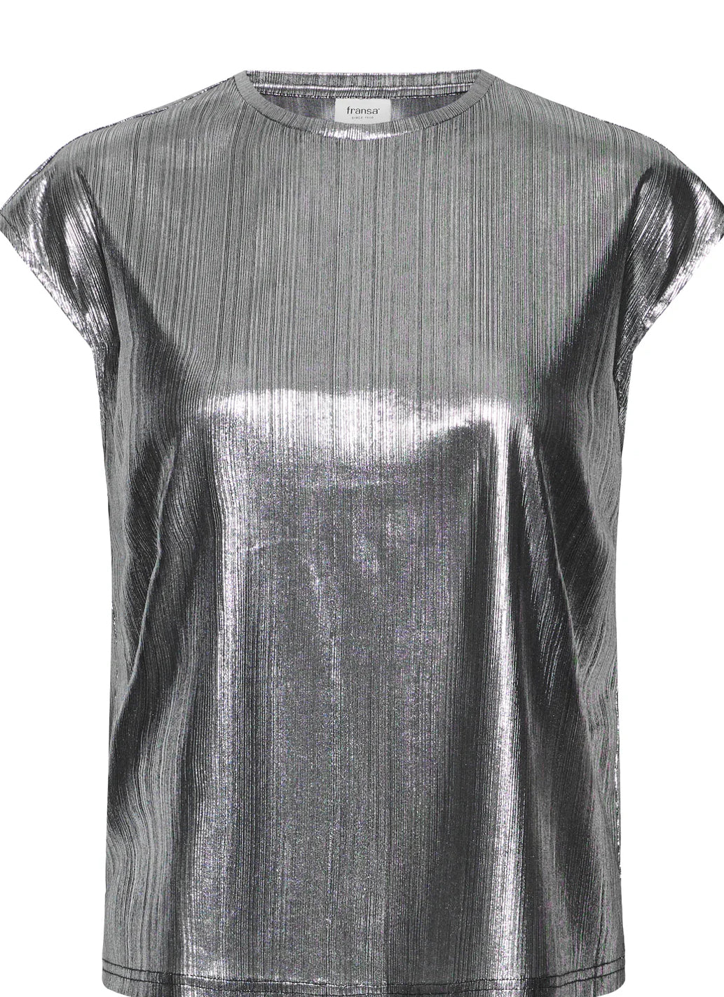 TALIA TEE SILVER METALLIC