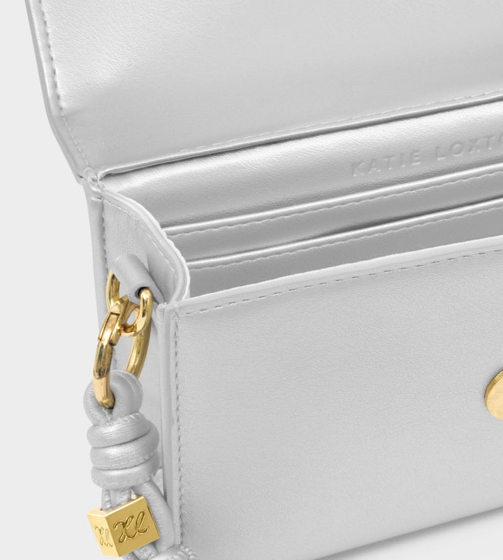 ARDEN BRAIDED MINI BAG| SILVER