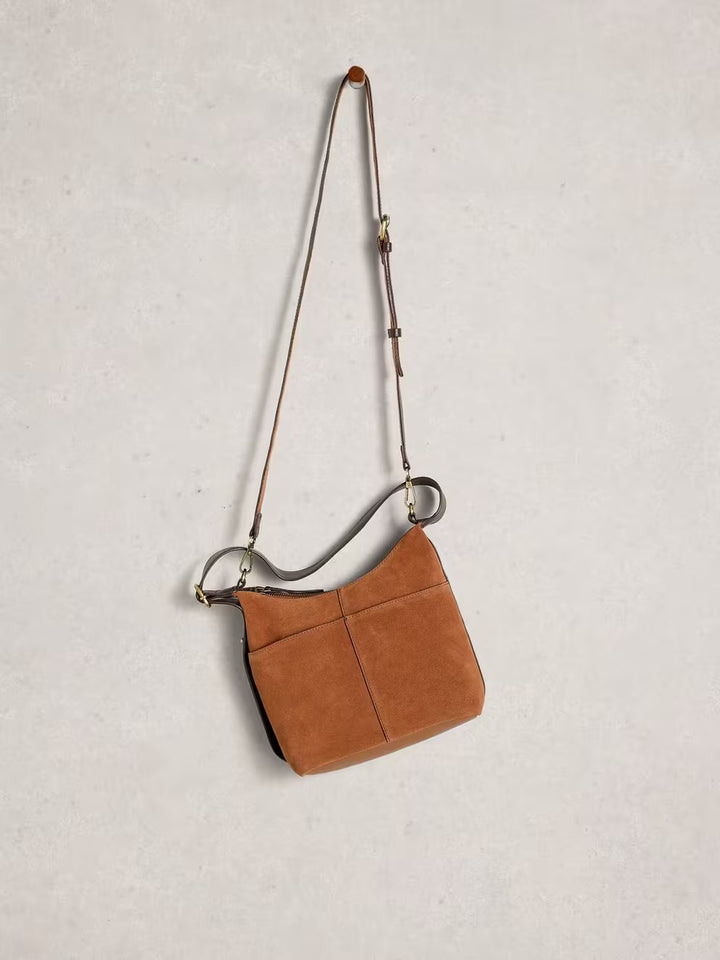 MINI SOPHIA LEATHER CROSSBODY BAG MID TAN
