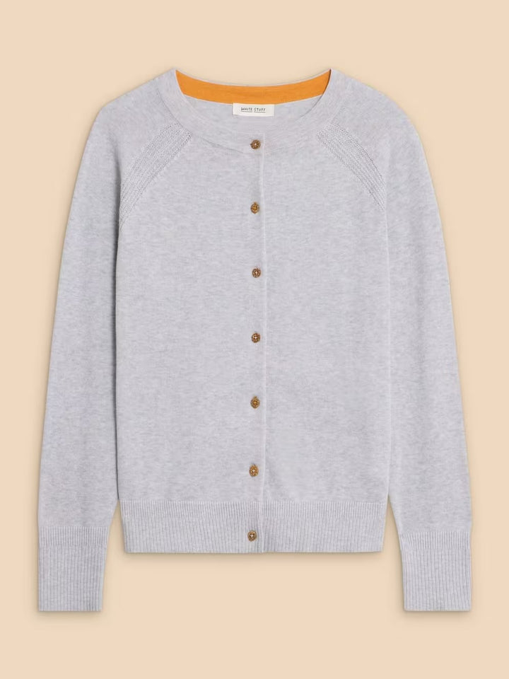 LULU CARDI GREY MARL