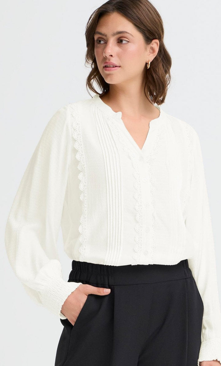 HILDA BLOUSE BLANC DE BLANC