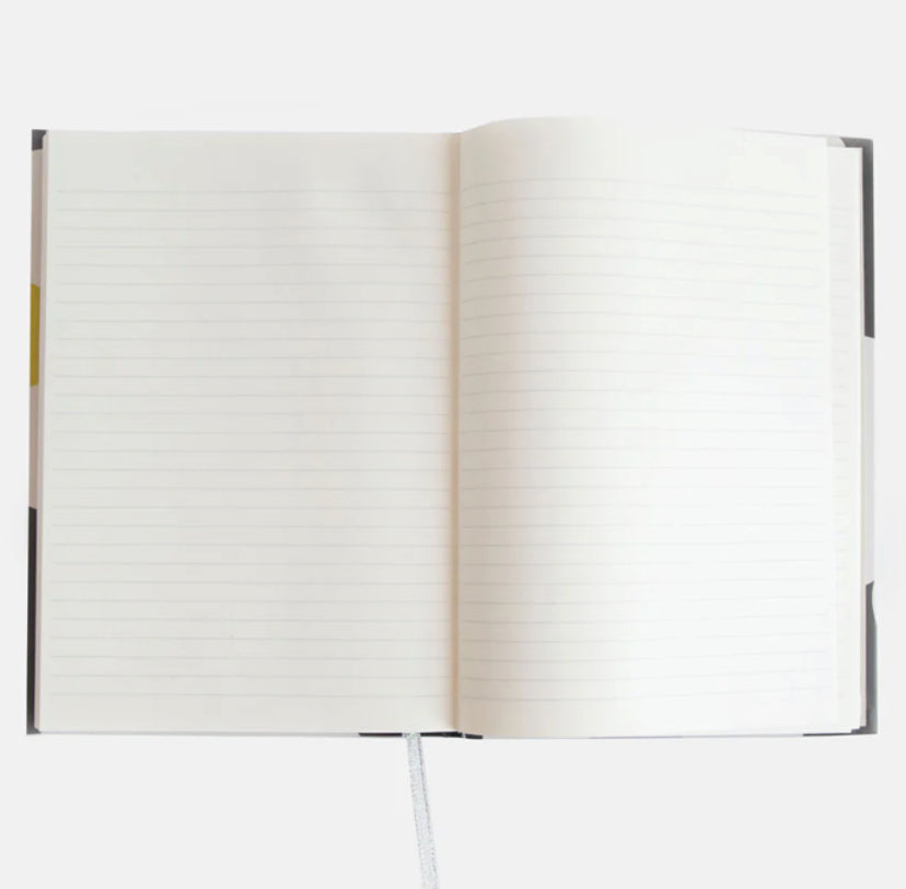 MULTI FLOWER CHARCOAL SLIM CASEBOUND NOTEBOOK