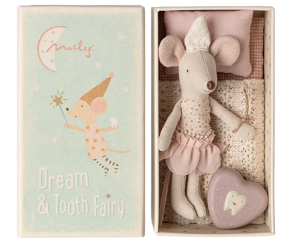 Tooth Fairy Mouse, Little Sister in Matchbox