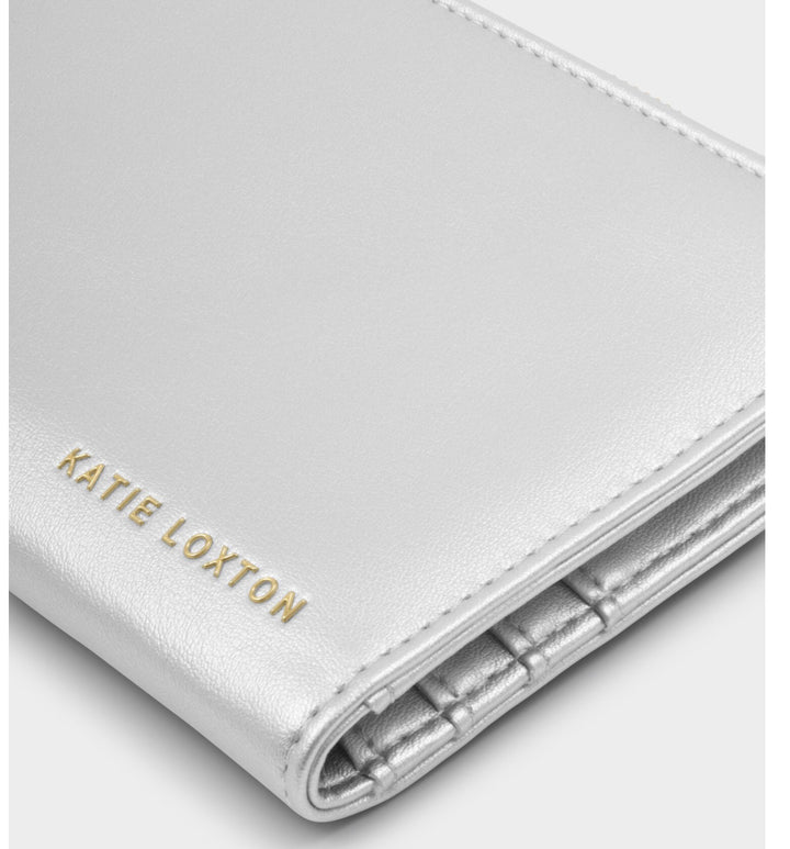 ARDEN LARGE BRAIDED WRISTLET PURSE | SILVER