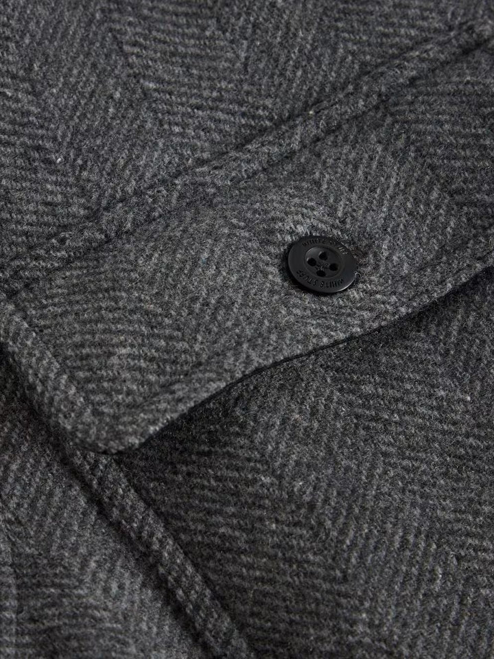 DARWEN HERRINGBONE OVERSHIRT