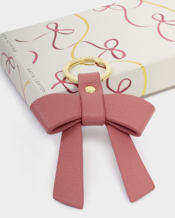 BOXED BOW KEYRING YOU MAKE MY LIFE BOW-TIFUL PINK RASPBERRY