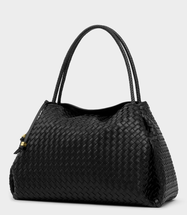 NOVA HAND WOVEN LARGE SHOULDER BLACK