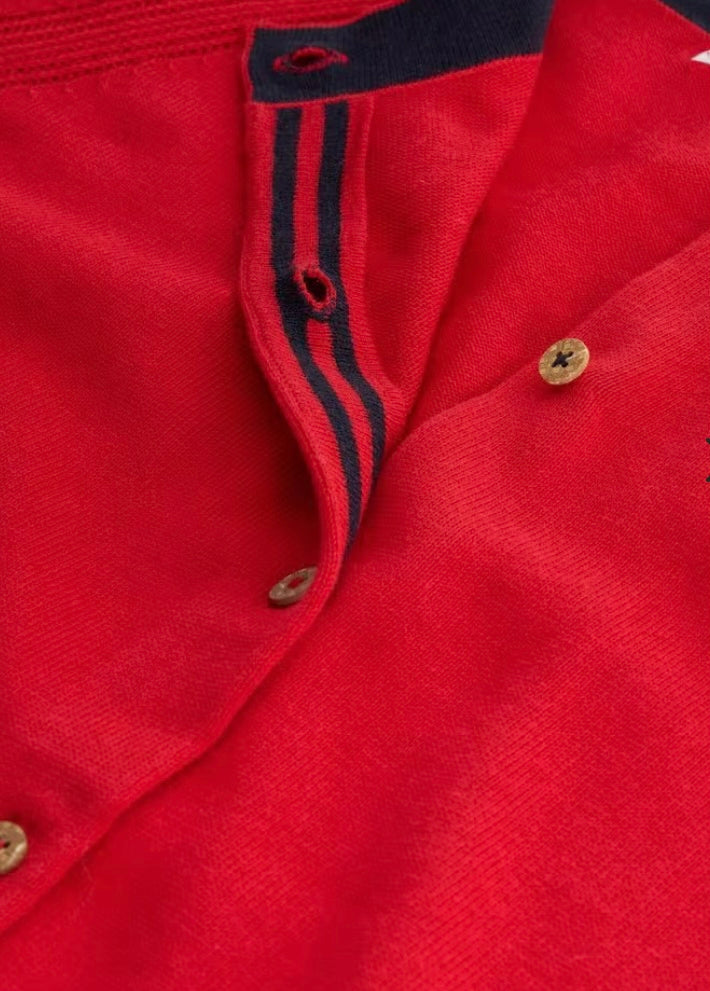 LULU CARDI MID RED
