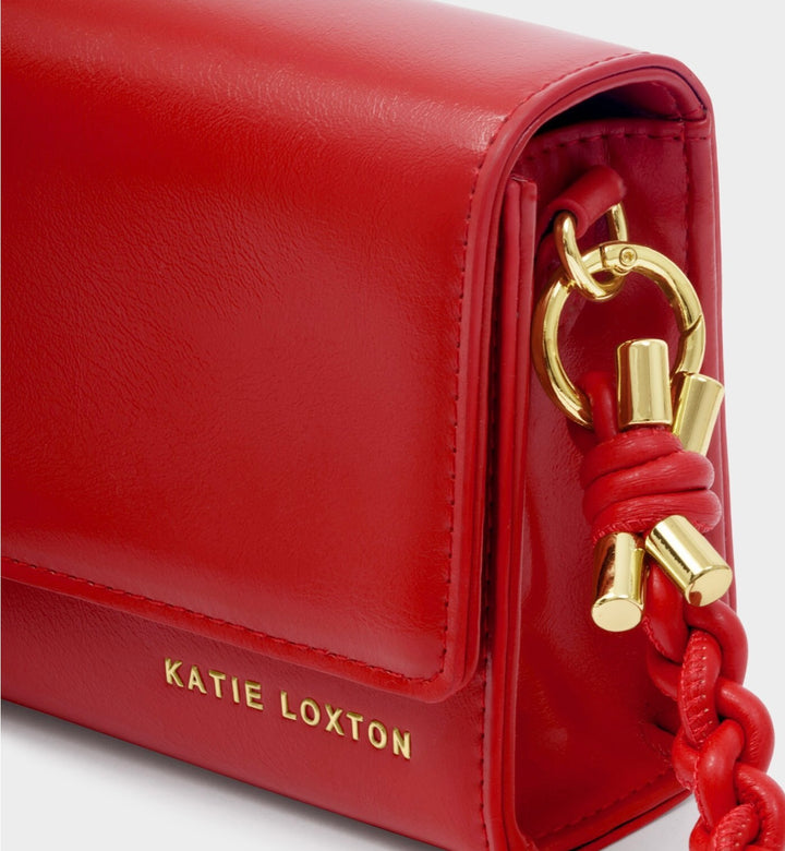 ARDEN BRAIDED MINI BAG | RED