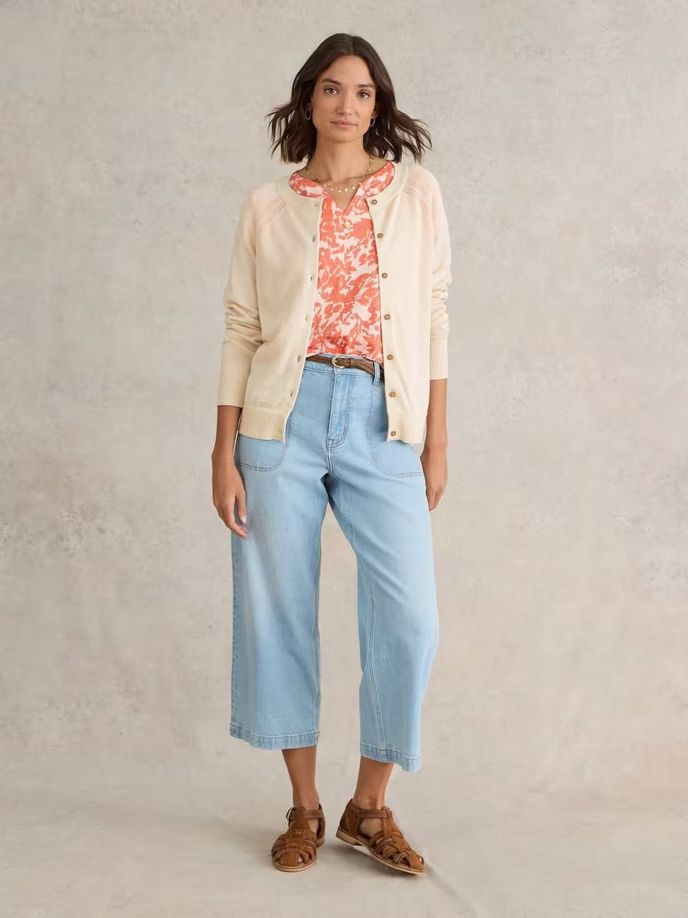 LULU CARDI NATURAL WHITE